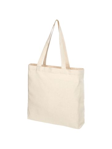 Pheebs poszerzana torba na zakupy z bawełny z recyclingu o gramaturze 210 g/m2, natural