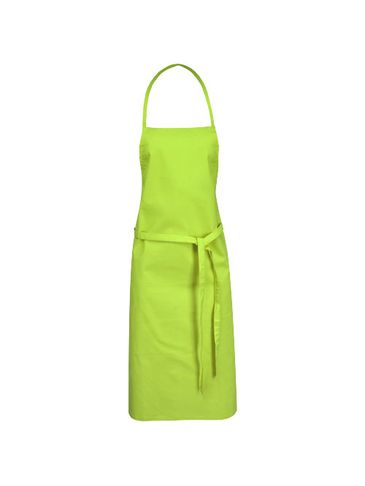 Fartuch bawełniany Reeva z wiązaniem z tyłu, 100% bawełna, limonka