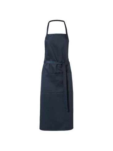 Fartuch Viera z 2 kieszeniami, granatowy