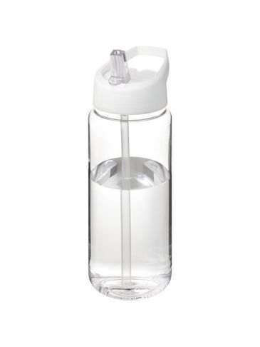 Bidon H2O Active® Octave Tritan™ o pojemności 600 ml z dzióbkiem, przezroczysty bezbarwny / biały