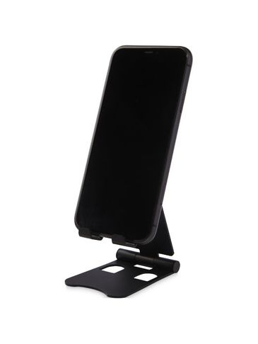 Składany stojak na telefon Rise, czarny