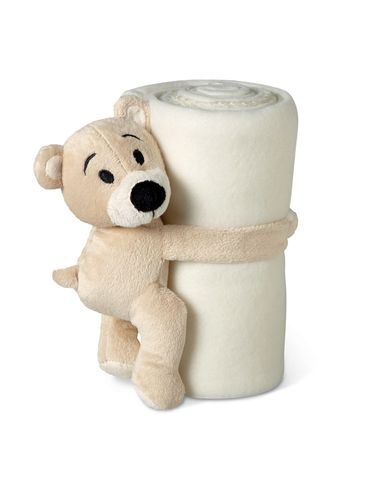 MANTA - Koc polarowy z misiem.