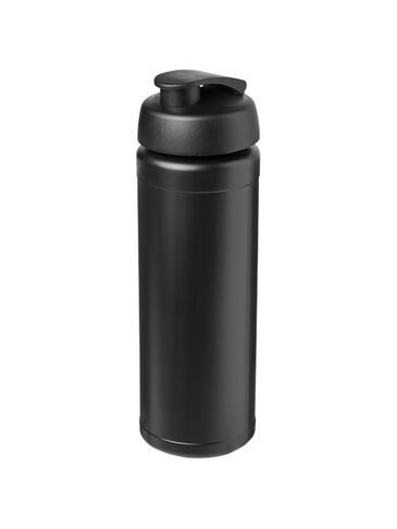 Bidon Baseline® Plus o pojemności 750 ml z wieczkiem zaciskowym i uchwytem, czarny