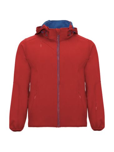 Siberia kurtka unisex typu softshell, czerwony