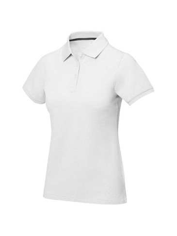 Damskie polo Calgary z krótkim rękawem, biały