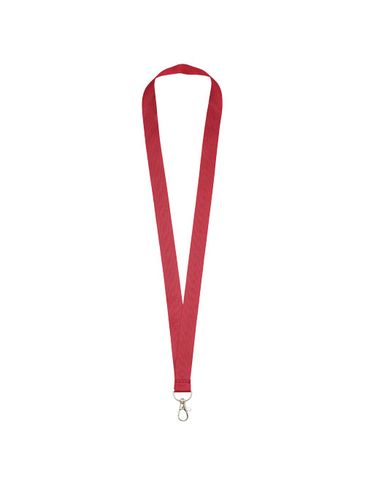 Smycz Impey z wygodnym klipsem, czerwony
