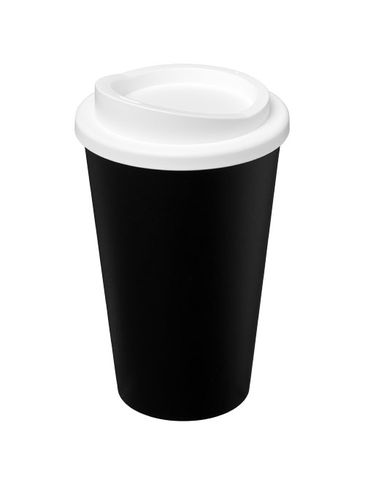 Kubek termiczny z serii Americano® o pojemności 350 ml, czarny / biały