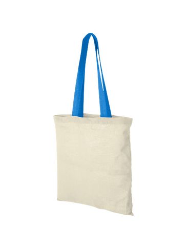 Torba bawełniana Nevada, natural / niebieski