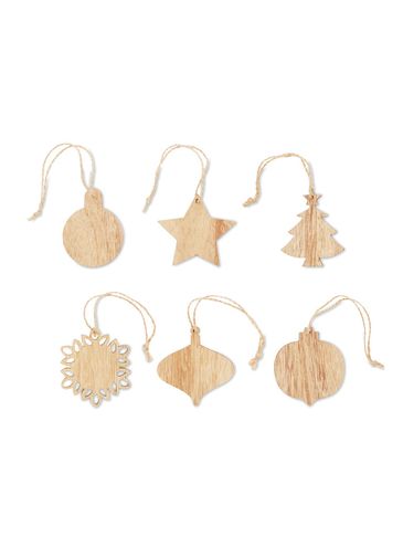 CHRISET - Drewniane ozdoby świąteczne