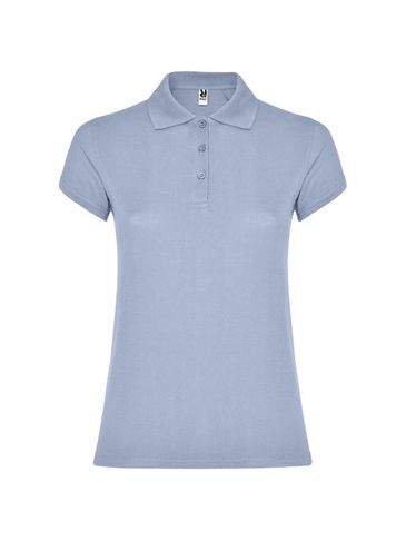 Star koszulka damska polo z krótkim rękawem, zen blue