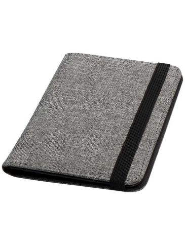 Ross etui na paszport RPET RFID wykonane z materiałów z recyklingu z certyfikatem GRS, szary melanż