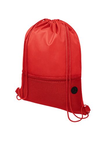 Siateczkowy plecak Oriole ściągany sznurkiem, czerwony
