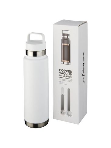 Bidon Colton o pojemności 600 ml z izolacją próżniowo miedzianą, biały