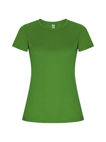 Imola sportowa koszulka damska z krótkim rękawem, zielona paproć