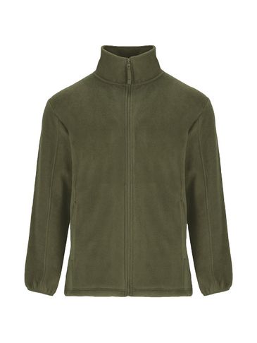 Artic męska kurtka polarowa z zamkiem błyskawicznym na całej długości, pine green