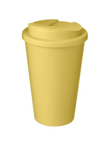 Americano® 350 ml tumbler with spill-proof lid, żółty