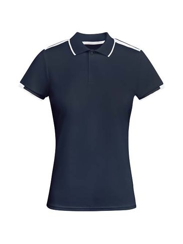Tamil sportowa koszulka damska polo z krótkim rękawem, navy blue / biały