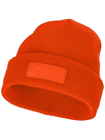 Czapka typu beanie Boreas z naszywką, pomarańczowy