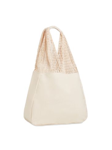 BARBUDA - Torba plażowa bawełna/siatka