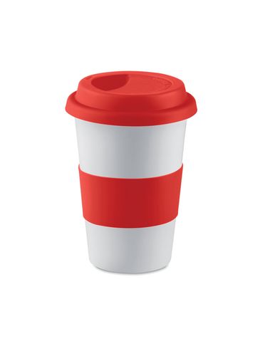 TRIBECA - Ceramiczny kubek z przykrywką