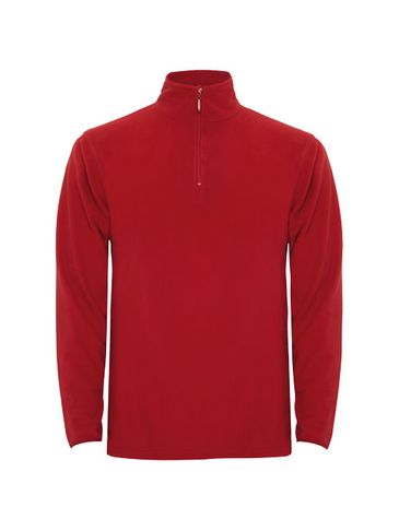 Himalaya męska kurtka polarowa z zamkiem 1/4, czerwony