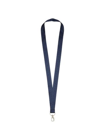 Smycz Impey z wygodnym klipsem, granatowy
