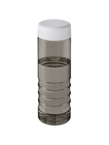 H2O Active® Treble 750 ml screw cap water bottle, ciemnografitowy / biały