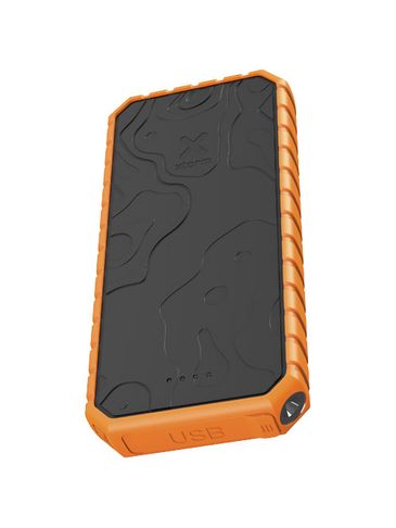 Xtorm XR202 Xtreme wodoodporny, wytrzymały powerbank o pojemności 20 000 mAh i mocy 35 W QC3.0 z latarką, czarny / pomarańczowy