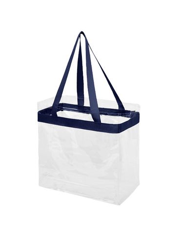 Torba Hampton, granatowy / przezroczysty bezbarwny