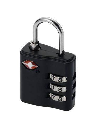 Kłódka do bagażu Kingsford TSA, czarny