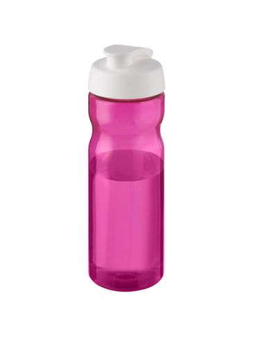 Bidon H2O Base® o pojemności 650 ml z wieczkiem zaciskowym, magenta / biały