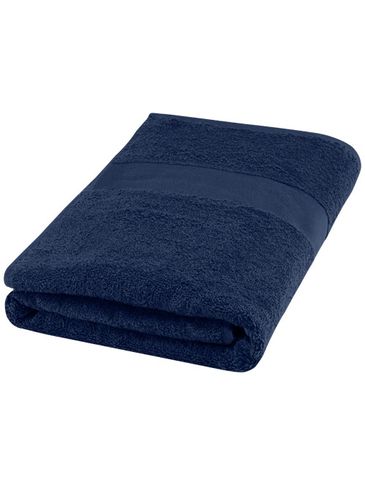 Amelia bawełniany ręcznik kąpielowy o gramaturze 450 g/m² i wymiarach 70 x 140 cm, granatowy