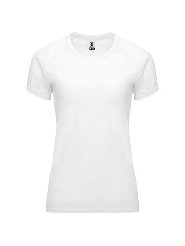 Bahrain sportowa koszulka damska z krótkim rękawem, biały