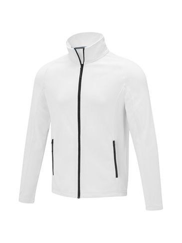 Zelus męska kurtka polarowa, biały