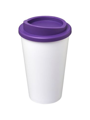 Kubek termiczny z serii Americano® o pojemności 350 ml, biały / fioletowy