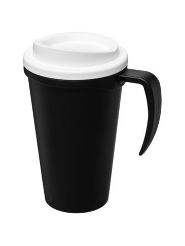Kubek termiczny z serii Americano® Grande o pojemności 350 ml, czarny / biały
