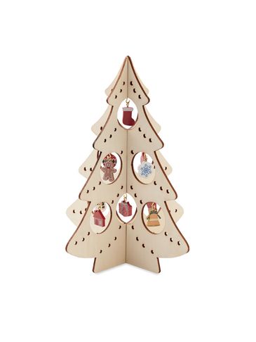 SILUETA - Drewniana ozdoba choinkowa