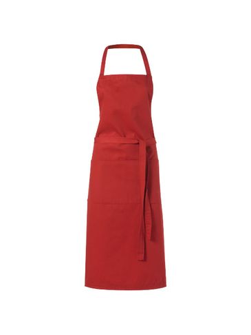 Fartuch Viera z 2 kieszeniami, czerwony