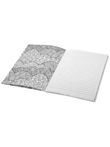 Notes do kolorowania Doodle, biały