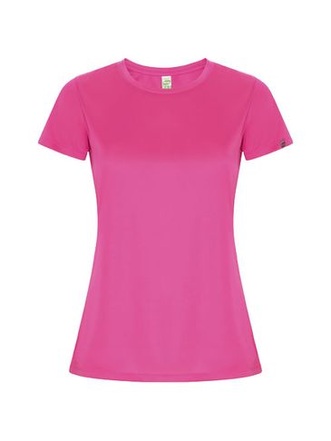 Imola sportowa koszulka damska z krótkim rękawem, pink fluor