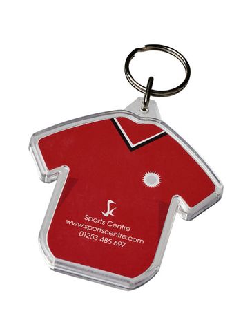 Brelok Combo w kształcie koszulki, przezroczysty bezbarwny