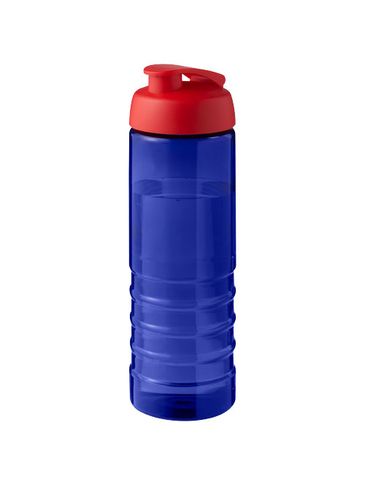 H2O Active® Eco Treble bidon z otwieraną pokrywką o pojemności 750 ml, niebieski / czerwony