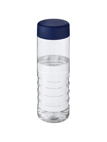 H2O Active® Treble 750 ml screw cap water bottle, przezroczysty / niebieski