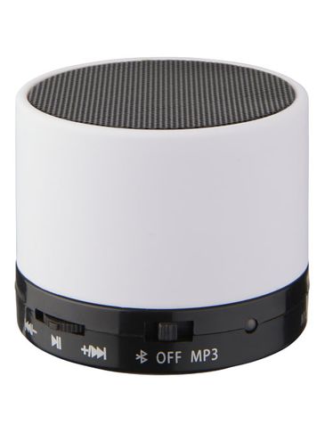 Głośnik Bluetooth® Duck z gumowanym wykończeniem, biały