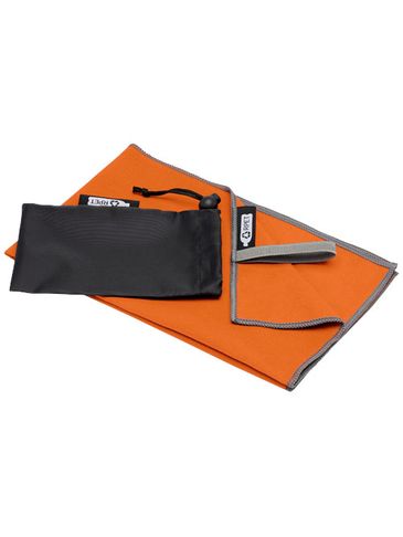 Pieter niezwykle lekki i szybko schnący ręcznik o wymiarach 30x50 cm z certyfikatem GRS, pomarańczowy