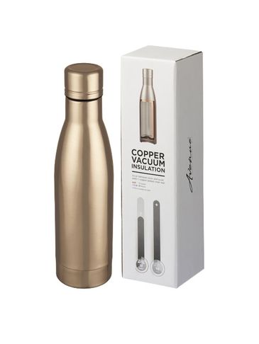 Vasa butelka z miedzianą izolacją próżniową o pojemności 500 ml, różowe złoto