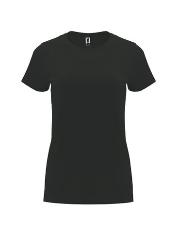 Capri koszulka damska z krótkim rękawem, dark lead