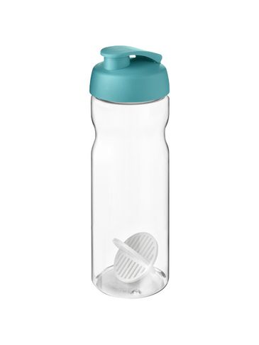 Shaker H2O Active Base o pojemności 650 ml, błękitny / przezroczysty