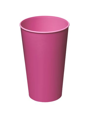Kubek Arena o pojemności 375 ml wykonany z tworzywa sztucznego, magenta