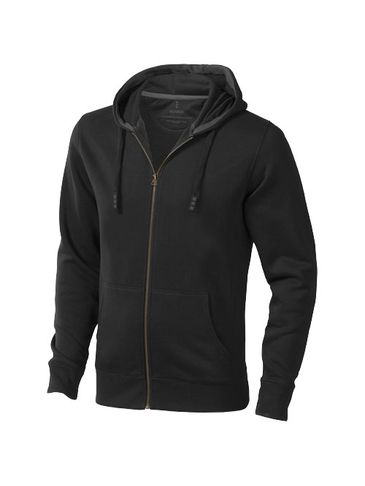 Męska rozpinana bluza z kapturem Arora, czarny